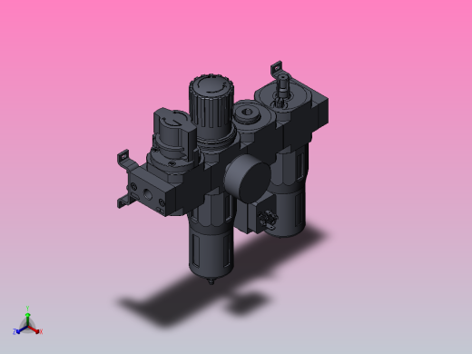 FESTO费斯托气源处理器185819 FRC-1_4-D-MIDI-KC-1正等轴测缩略图