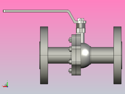 Class 300PN50RJ[DN32]阀，球阀后视缩略图