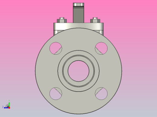 Class 300PN50RJ[DN32]阀，球阀右视缩略图