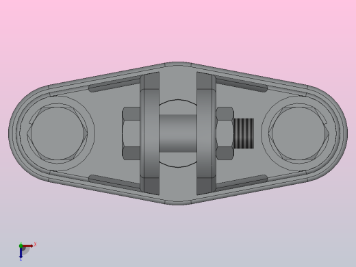 MNL户内矩形母线平放固定金具[MNL-104]俯视缩略图