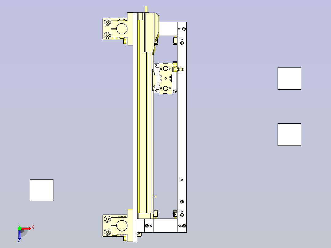 一种平行(2方向)输送机移载装置俯视图