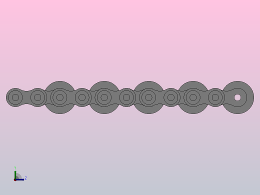 外滚子倍速链条链条_DCT-12BS48-28-10左视缩略图