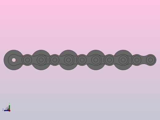 外滚子倍速链条链条_DCT-12BS48-28-10右视缩略图