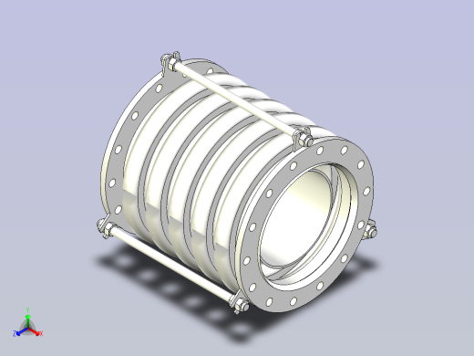 GB╱T 12522-2009[A型膨胀节IA250N1-5]正等轴测缩略图