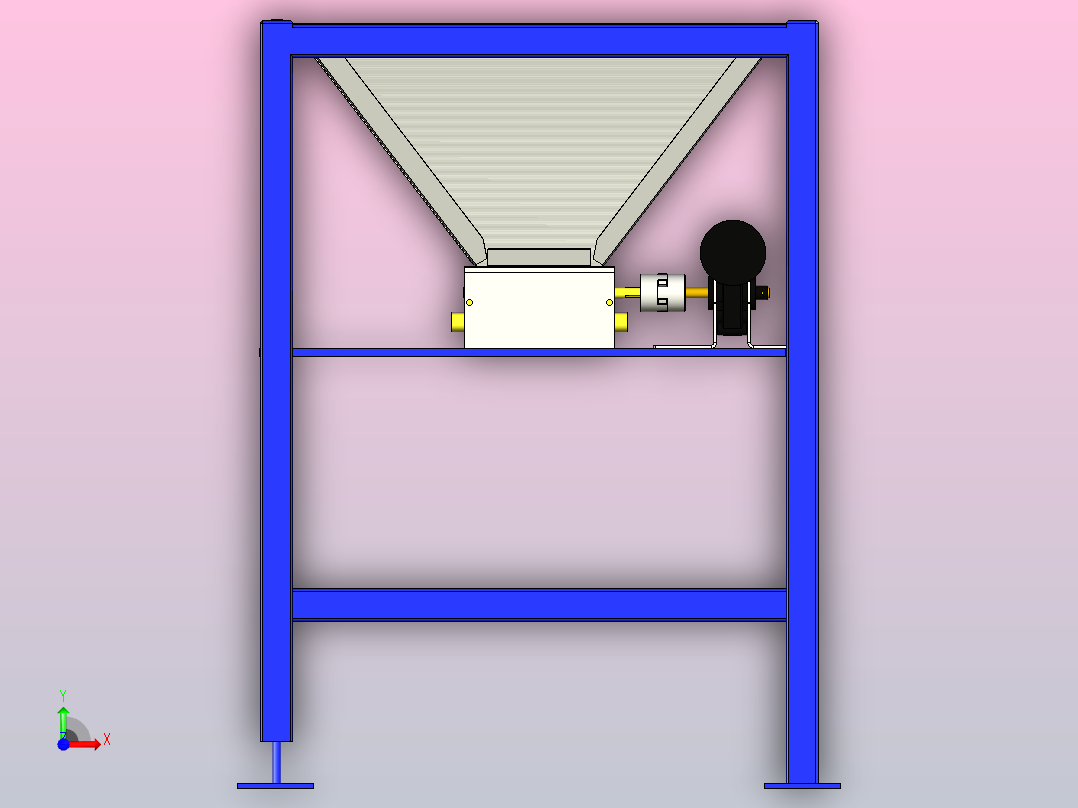 自制谷物磨粉机homebrew-grain-mill-1836-模型格式为 stp inventor前视图
