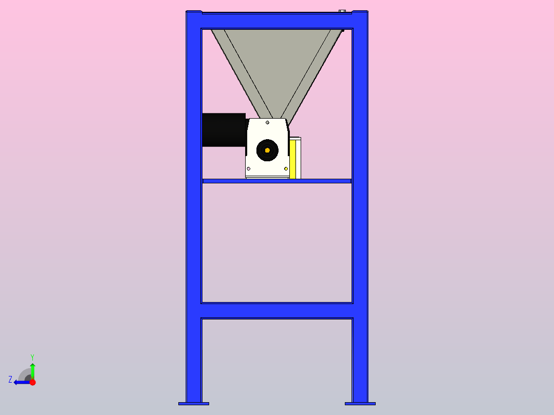 自制谷物磨粉机homebrew-grain-mill-1836-模型格式为 stp inventor右视图