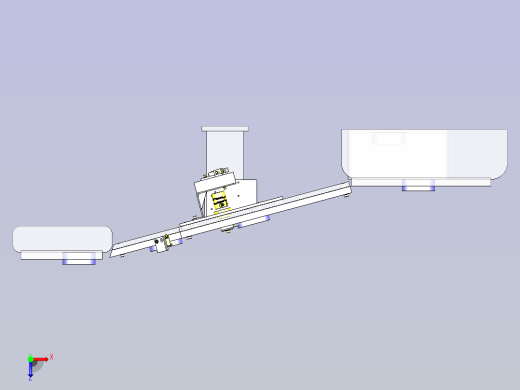 一款不合格品排出机构3D数模俯视缩略图