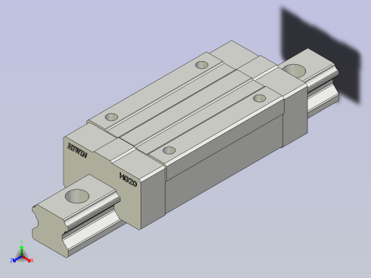上银导轨 HGH20HA正等轴测缩略图