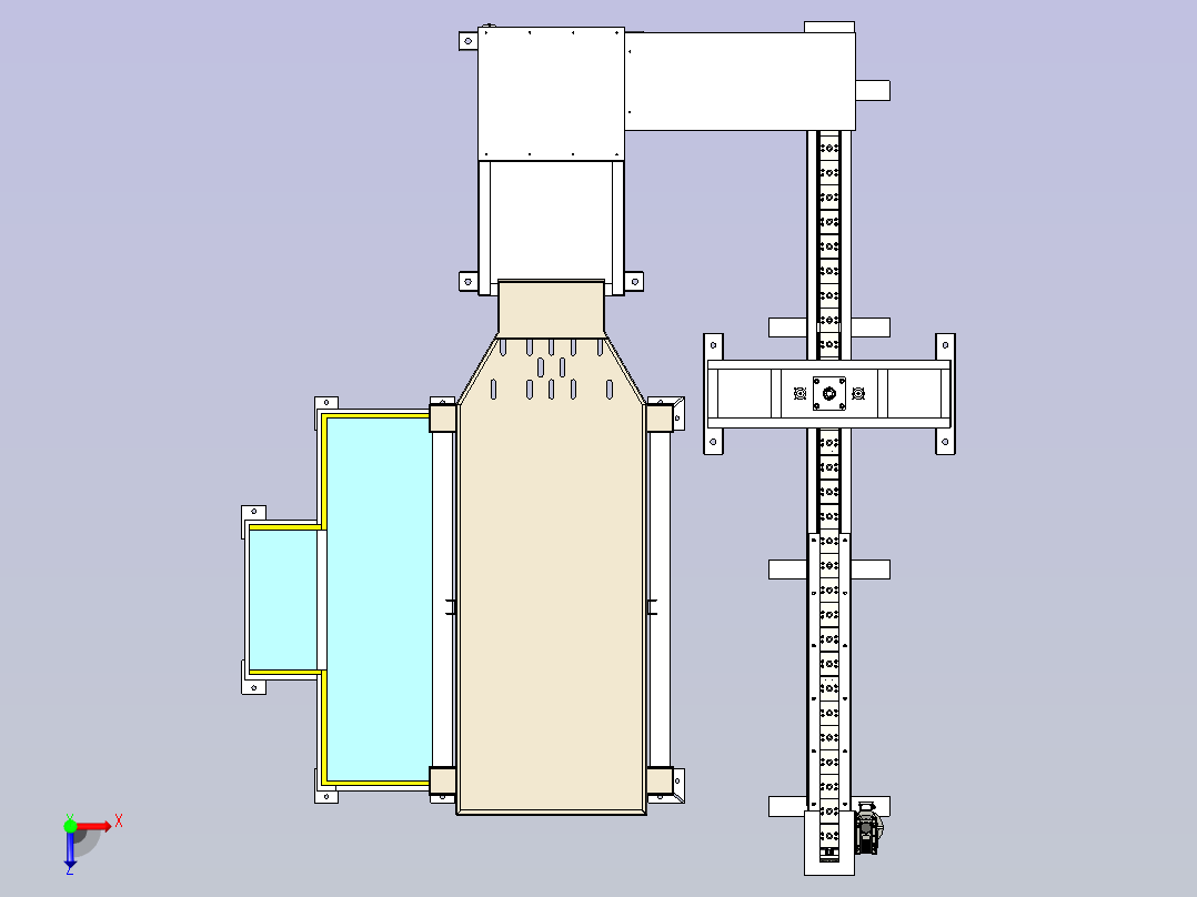 套管安装自动上料工位俯视图