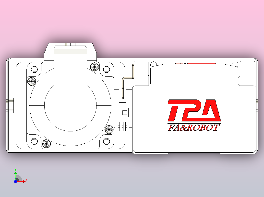 日规模组半封闭丝杆TPA-HNR-85D-1610C-L750-MR-Y-P20-N3前视图