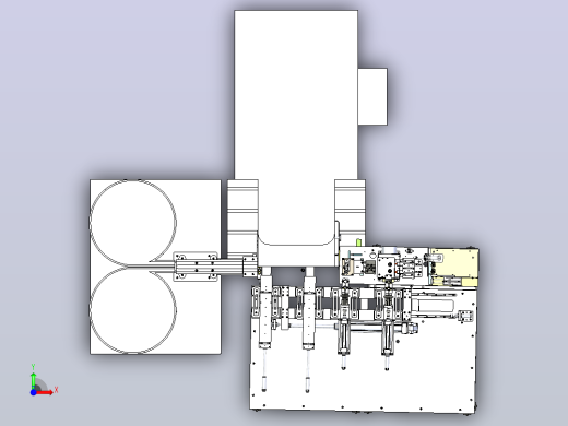 冲床上下料机3D图纸前视缩略图