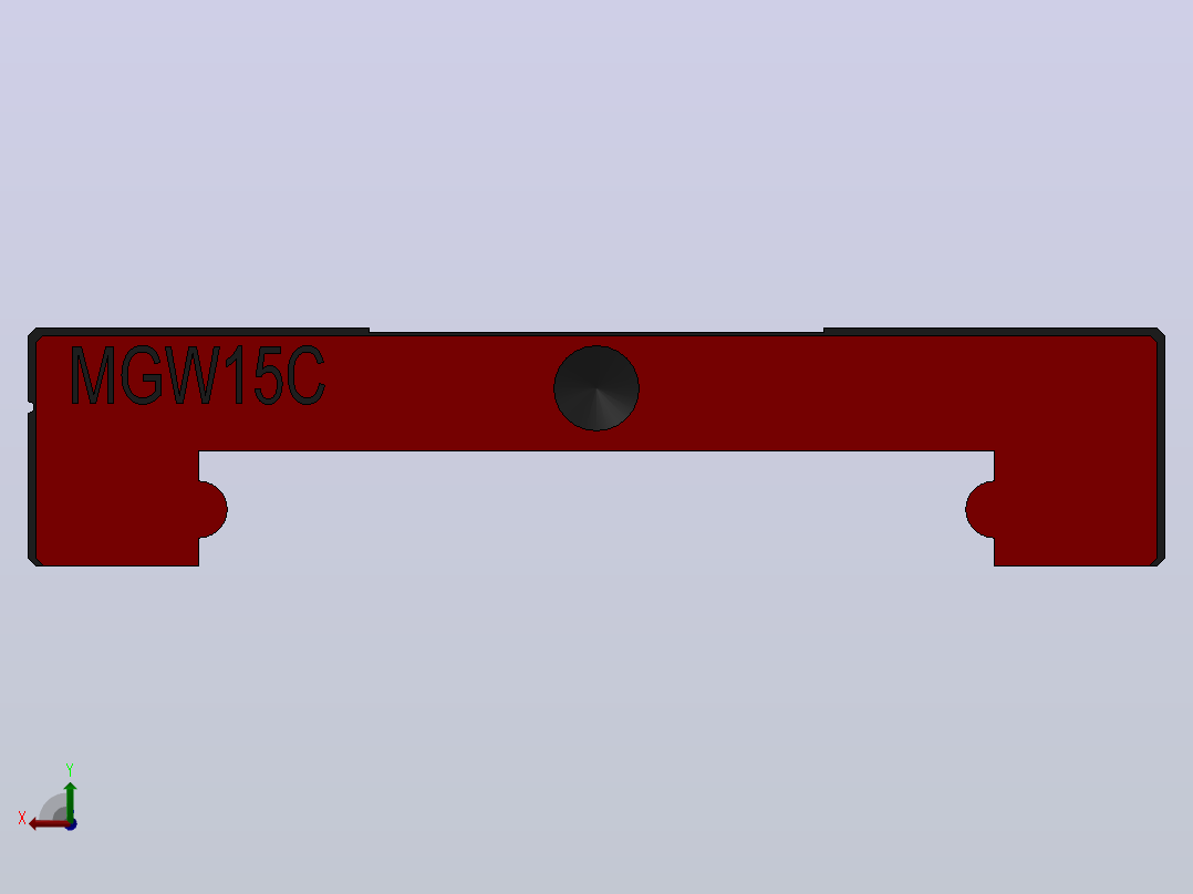 滑块MGW15C（HIWIN）后视图