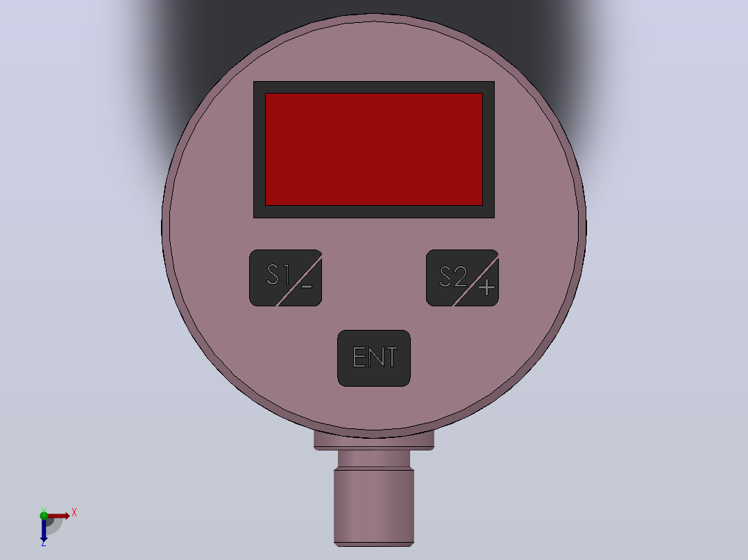 TXZL100数显式流量开关[TXZL100-G12EDNNNQ]俯视图