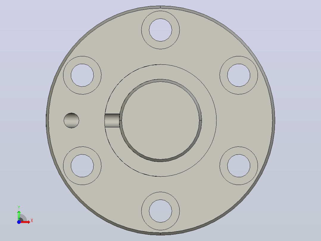 FFZD3210-3滚珠丝杆3D模型前视图