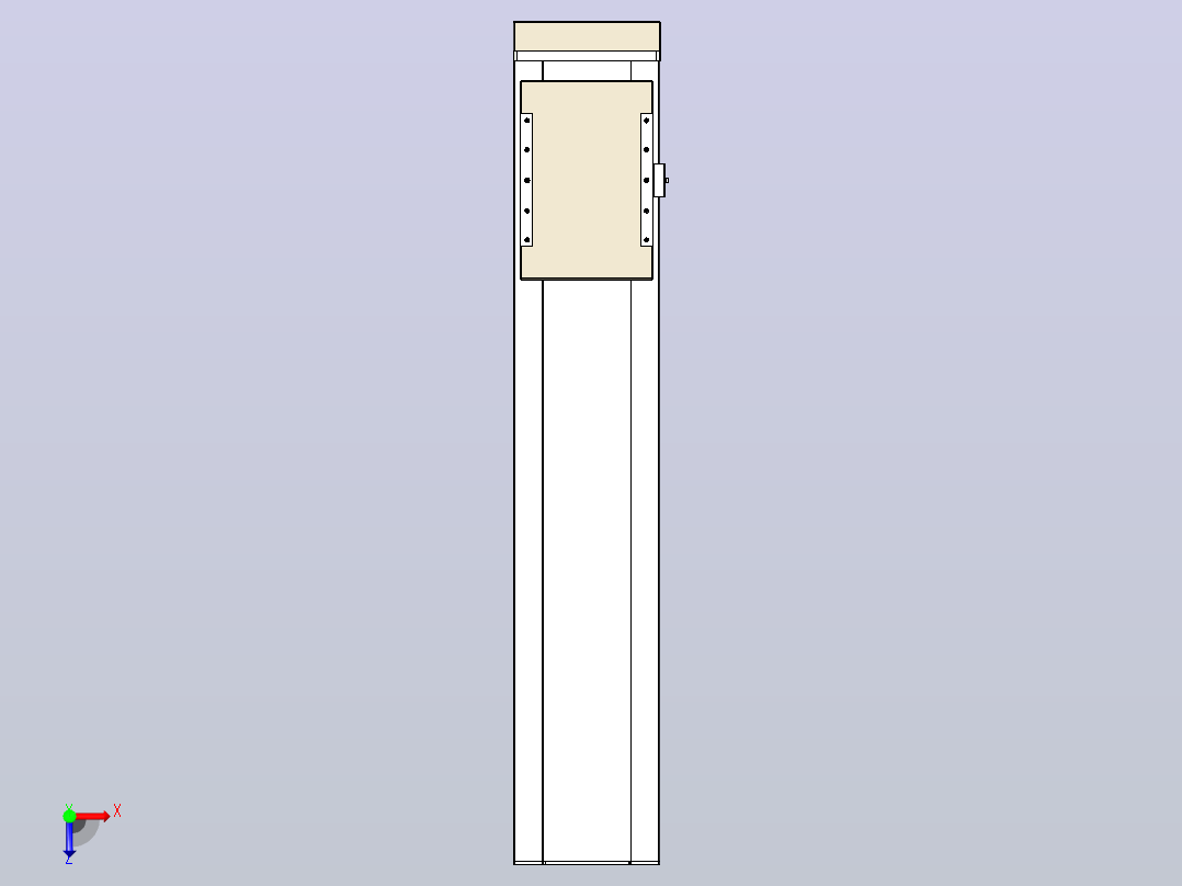 滚珠丝杠直线轴带导轨全封闭TPA-HCR-220D-3210C-L850-MP-Y-P1K-N3俯视图