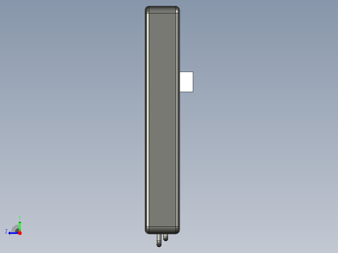 可充电袋形电池523450 3.7v 1000mah lipo电池右视图
