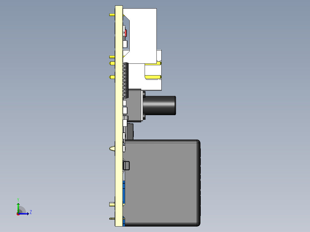 W1209开关数字恒温器(控制器)左视图