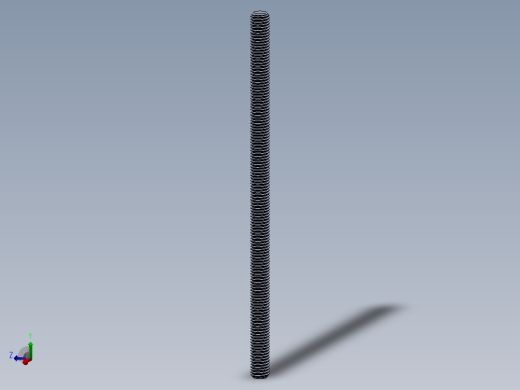 M10x200mm 螺纹杆 12主视缩略图