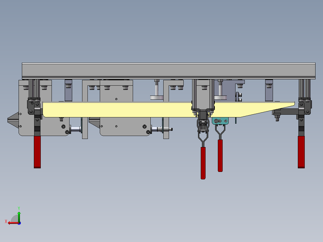背框焊接工装夹具后视图