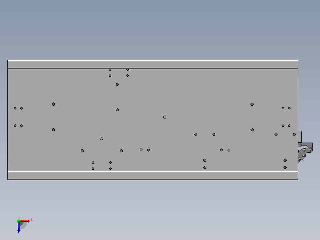 背框焊接工装夹具俯视图
