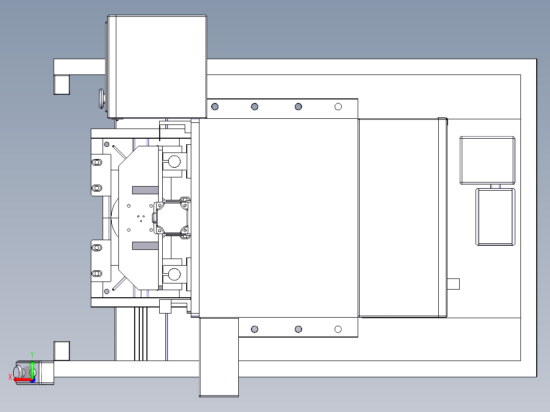 减震器充气机后视图