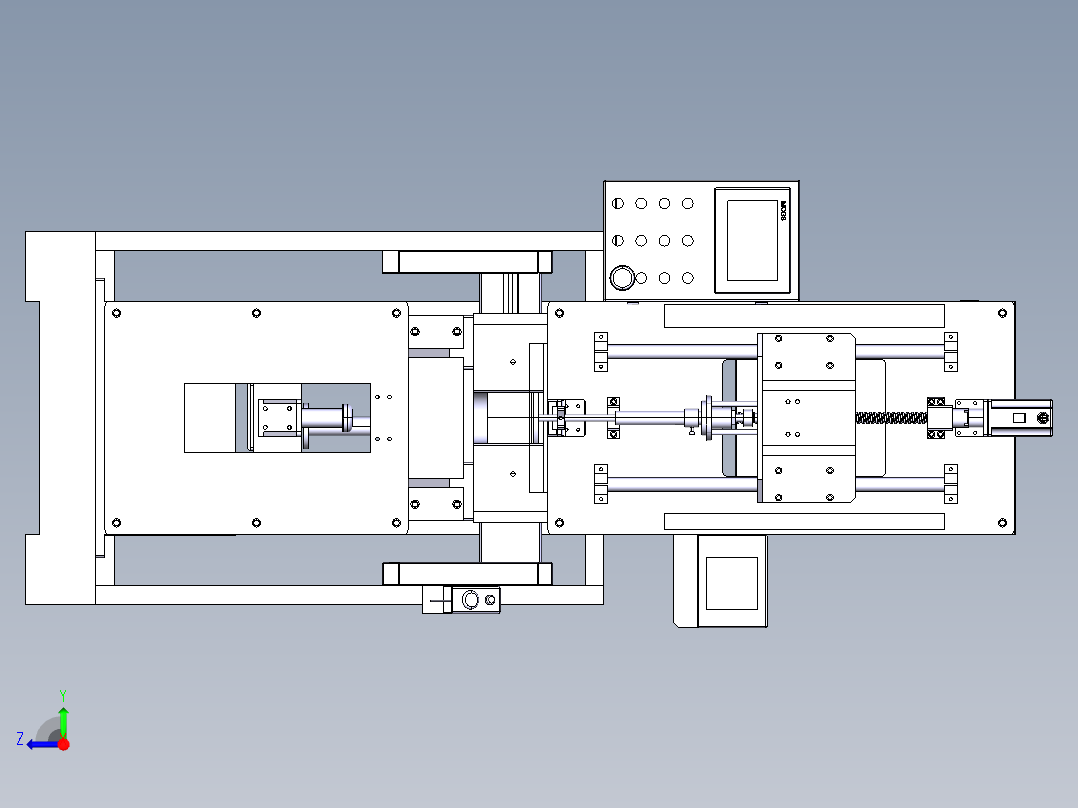 减震器充气机右视图