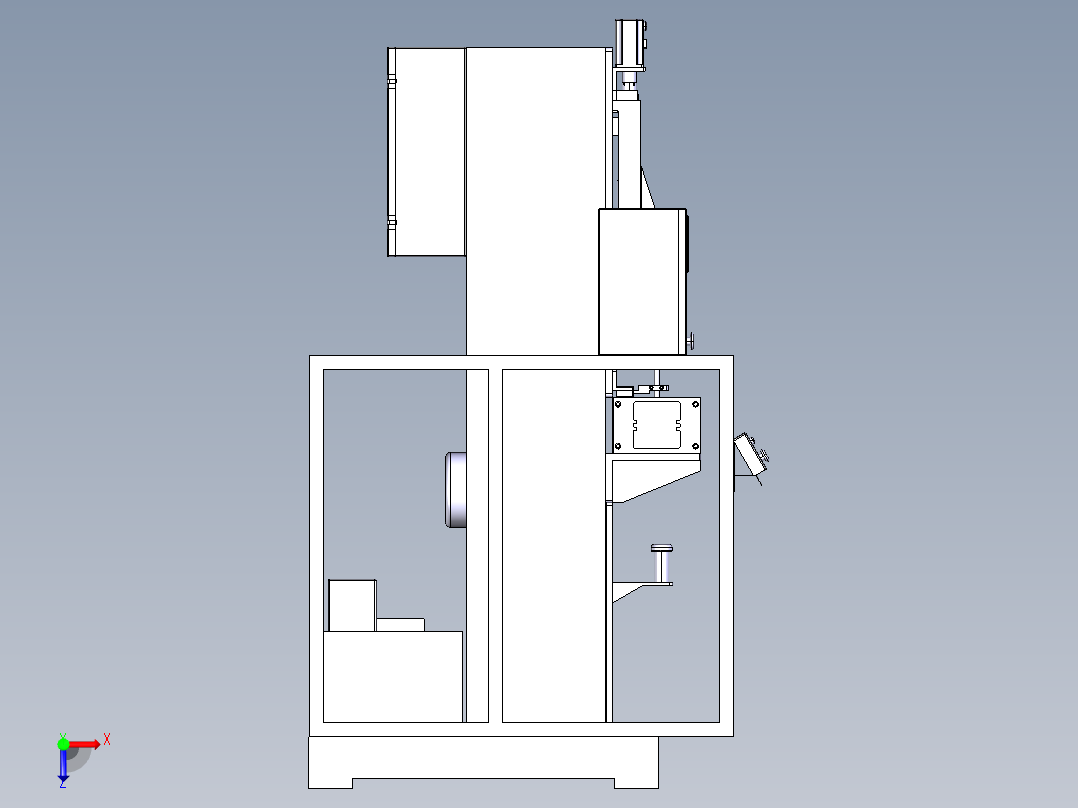 减震器充气机俯视图