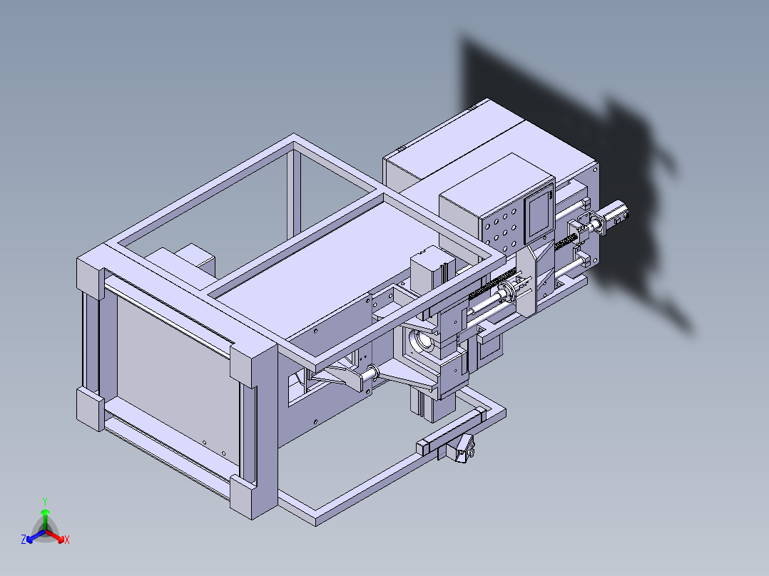 减震器充气机正等轴测图