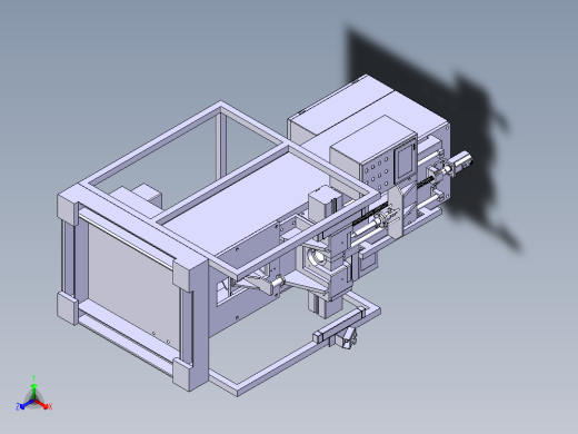 减震器充气机正等轴测缩略图