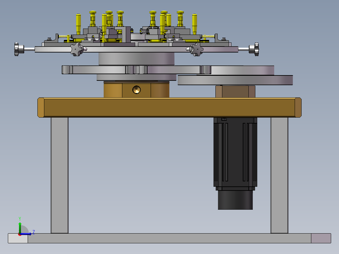 汽车零部件定位工装sw18左视图