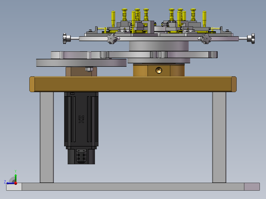 汽车零部件定位工装sw18右视图
