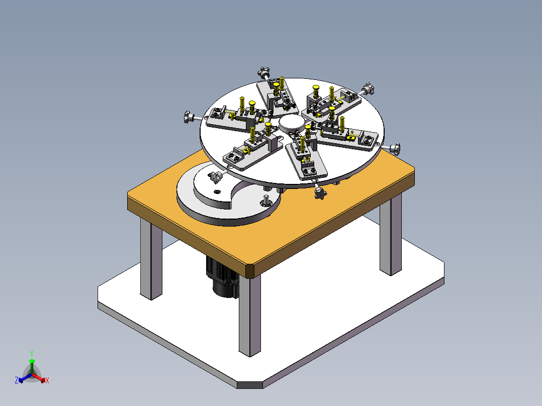 汽车零部件定位工装sw18正等轴测图