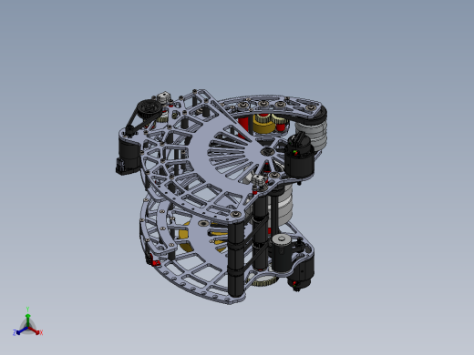 球体自动发射机sw17可编辑正等轴测缩略图