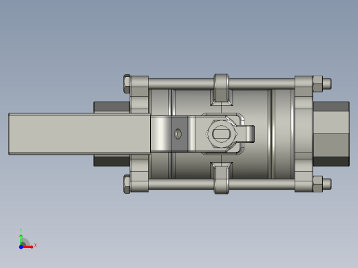 球形阀模型前视缩略图