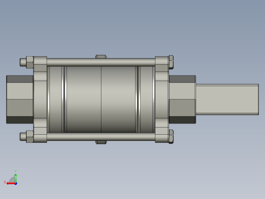 球形阀模型后视缩略图