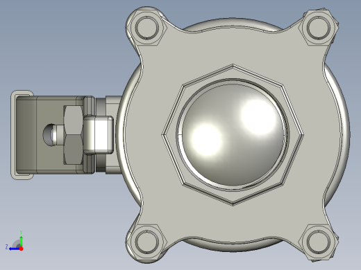 球形阀模型右视缩略图