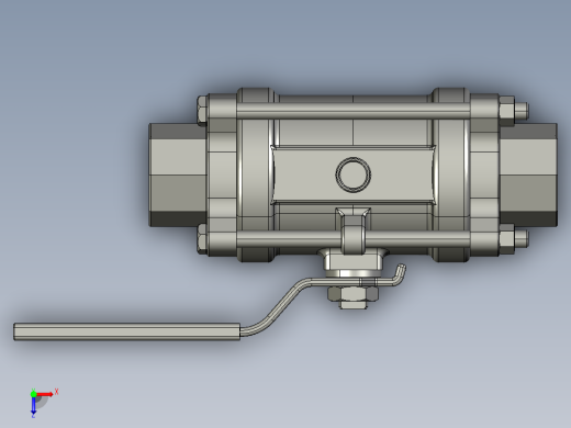 球形阀模型俯视缩略图