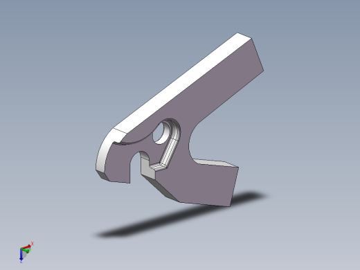 山地自行车后叉片模型