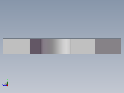 山地自行车后叉片模型右视缩略图