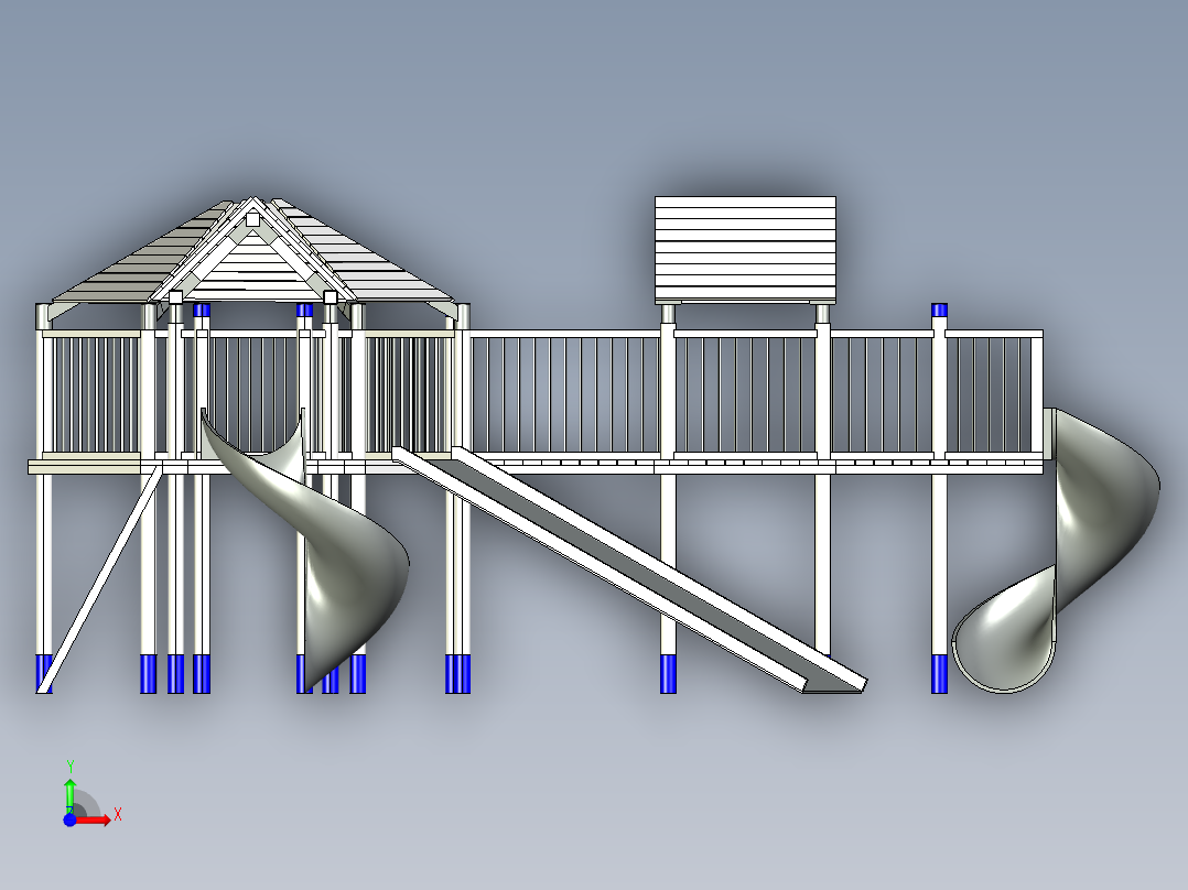 儿童游乐前视图