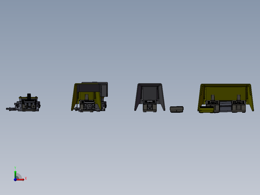 11套脚踏开关3d图纸电气脚踩式电气开关3d图纸前视图
