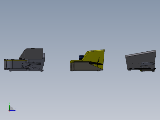 11套脚踏开关3d图纸电气脚踩式电气开关3d图纸左视缩略图