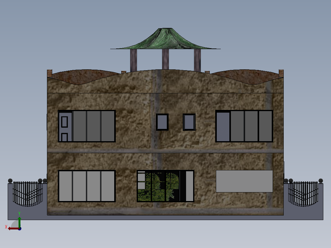 陈成-别墅后视图