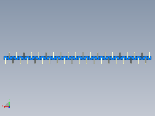 彩色公排针 100mil 2.54mm 系列-DS1022_blue_40p_100mil_Type_SMT_R1_rev1.0后视缩略图