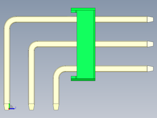 彩色公排针 100mil 2.54mm 系列-DS1022_green_3x11p_100mil_TypeD_rev1.0左视缩略图