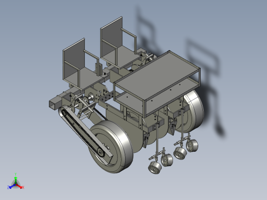 小型蔬菜移栽机三维SW图纸