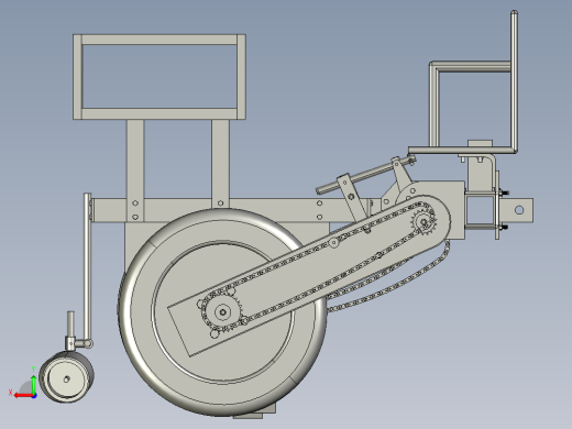 小型蔬菜移栽机三维SW图纸后视缩略图