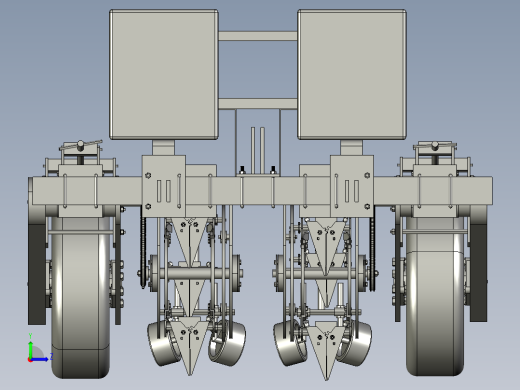 小型蔬菜移栽机三维SW图纸左视缩略图