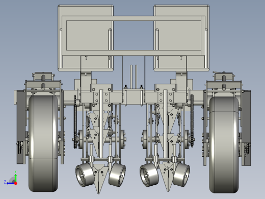 小型蔬菜移栽机三维SW图纸右视缩略图