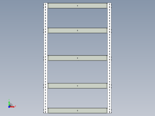 重型工业仓库货架单元- 仓库货架前视缩略图